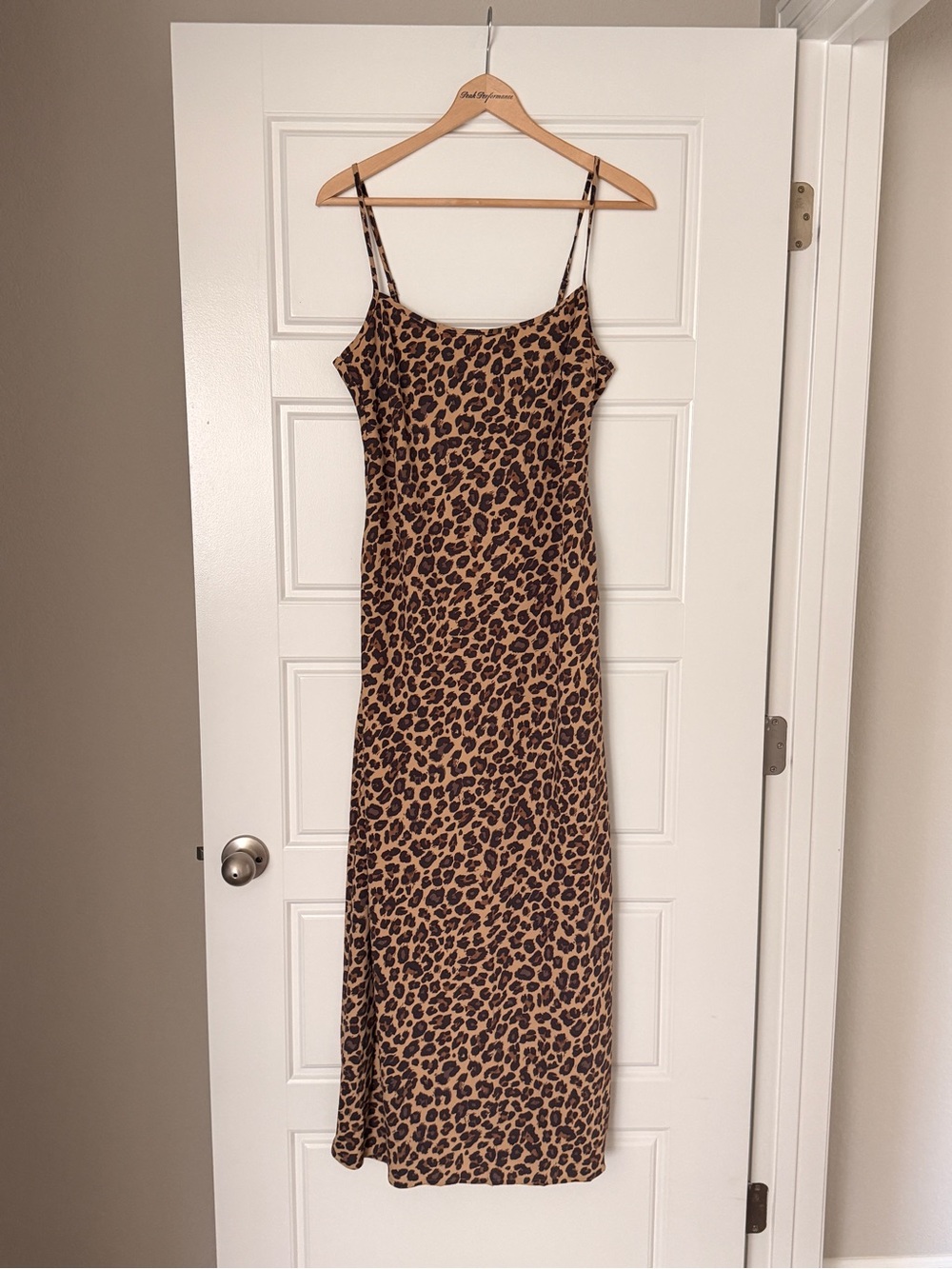 Abercrombie & Fitch Leopard Print Maxi Dress - Brown & Black